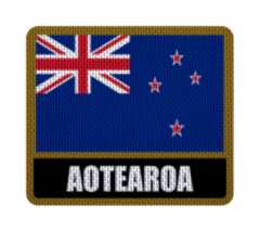 Iron-On Patch 7,5 cm Bandera con Nombre - Countries de Oceanía - online store