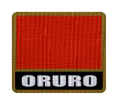 Imagen de Parche Termoadhesivo 7,5 cm Bandera con Nombre - Divisiones de Bolivia