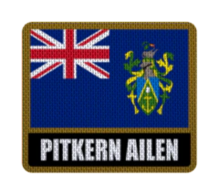 Iron-On Patch 7,5 cm Bandera con Nombre - Countries de Oceanía - LM MERCHANDISING