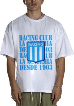 Camiseta Urbana De Algodão Adulto De Racing Club 25 Modelos