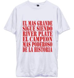 Imagen de Remera Algodon Urbana De Adulto De River Plate 25 Modelos