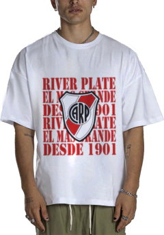 Remera Algodon Urbana De Adulto De River Plate 25 Modelos - comprar online