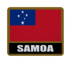 Iron-On Patch 7,5 cm Bandera con Nombre - Countries de Oceanía - online store