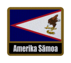 Iron-On Patch 7,5 cm Bandera con Nombre - Countries de Oceanía