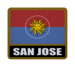 Image of Iron-On Patch 7,5 cm Bandera con Nombre - Departamentos de Uruguay
