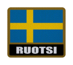 Patch Termocolante 7,5 cm Bandera con Nombre - Países de Europa hasta Yugoslavia - LM MERCHANDISING