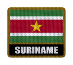 Iron-On Patch 7,5 cm Bandera con Nombre - Countries de América - online store