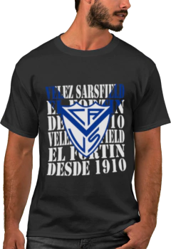Camiseta Urbana De Algodão Adulto De Velez Sarsfield 22 Modelos