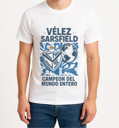 Remera Urbana Diseños Especiales De Velez Sarsfield 4 Modelos - comprar online