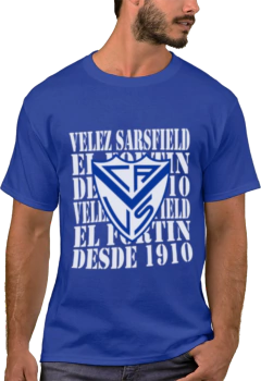 Camiseta Urbana De Algodão Adulto De Velez Sarsfield 22 Modelos - LM MERCHANDISING