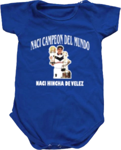 Body De Bebê 100% Algodão Velez Sarsfield 15 Modelos - comprar online