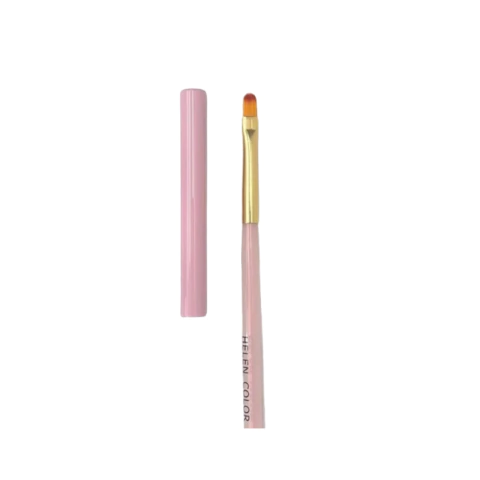 PINCEL LÍNGUA DE GATO N8 COM TAMPA ROSA