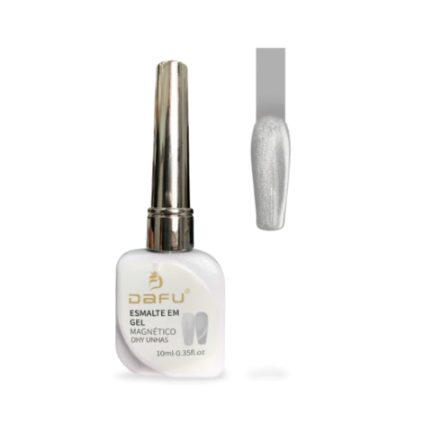 ESMALTE EM GEL DAFU MAGNETICO PRATA - 10ML