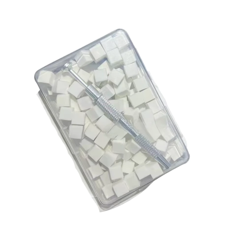 ESPONJA NAIL ART 100 UNIDADES PARA DEGRADÊ E DECORAÇÃO COM PINÇA