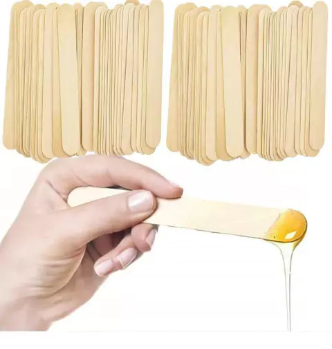 PACOTE C/100 ESPATULAS DE MADEIRA