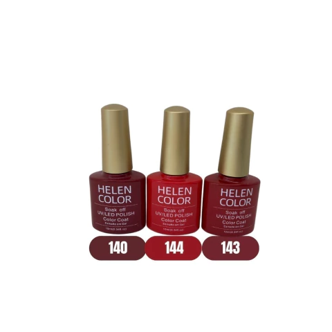 Esmalte em gel tradicional Helen Color Vermelho 10ml