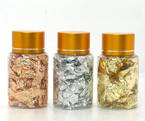 POTINHO INDIVIDUAL DE FOLHA DE OURO