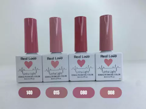 Esmalte em Gel Linha Light Real Love Nude 8ml