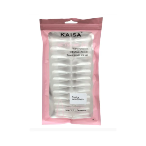 POSTIÇA INTEIRA SOFT GEL BAILARINA TRANSPARENTE 240UN KAISA