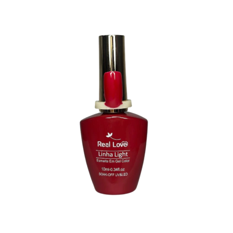 ESMALTE EM GEL LINHA LIGHT VERMELHO 002 - REAL LOVE