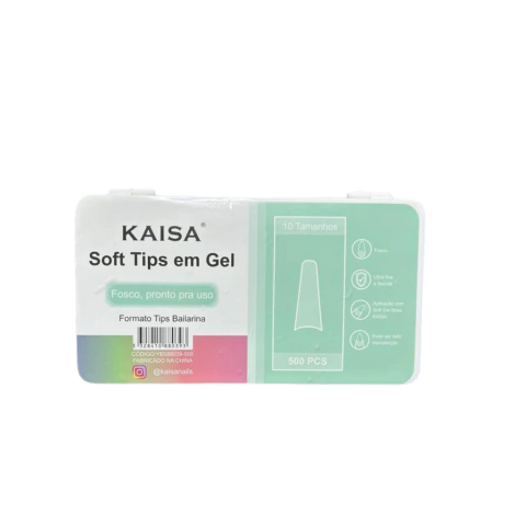 CAIXA 500 TIPS SOFT GEL - BAILARINA