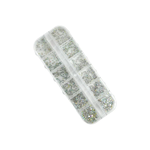 Kit de Estojo de Strass para Unhas