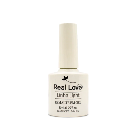 ESMALTE EM GEL BRANCO RENDA LINHA LIGHT - P149 - REAL LOVE 8 ML