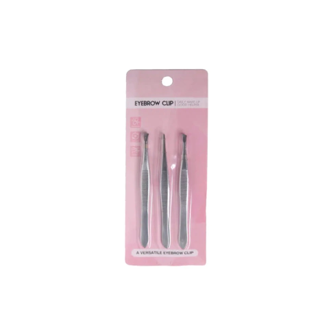 Kit de Pinças para Sobrancelhas 3un