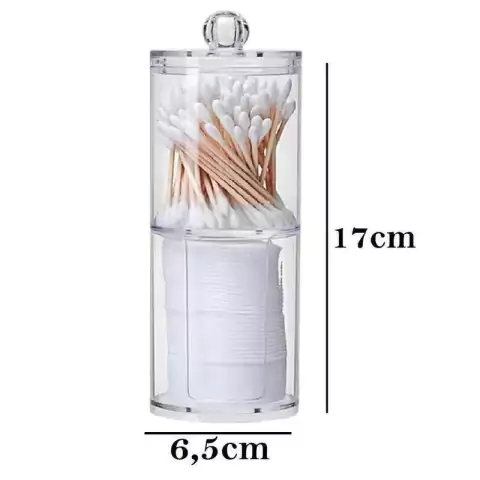 PORTA COTONETE/ALGODAO ACRILICO