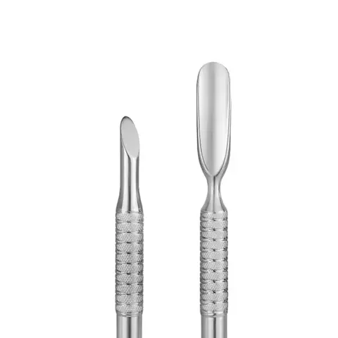 ESPATULA DE CUTICULA STALEKS PRO - PE-90-2 - EXPERT - EMP. TIPO PAU DE LARANJEIRA E EMP. ARREDOND