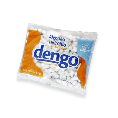 ALGODÃO HIDROFILO EM BOLAS DENGO 50G