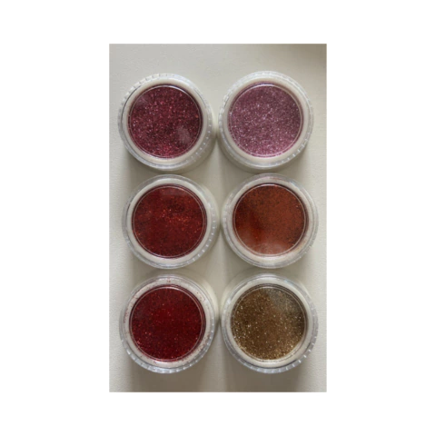 CARTELA DE GLITTER HELEN COLOR 6 PCS