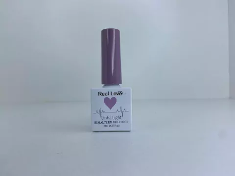 Esmalte em Gel Linha Light Real Love Lilás Cintilante 8ml