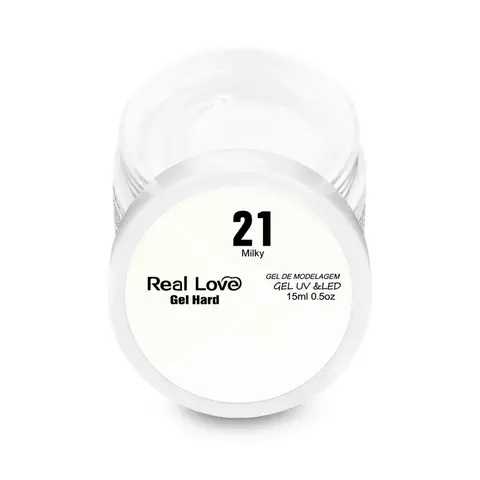 GEL HARD PARA ALONGAMENTO N21 WHITE 15ML - REAL LOVE - comprar online