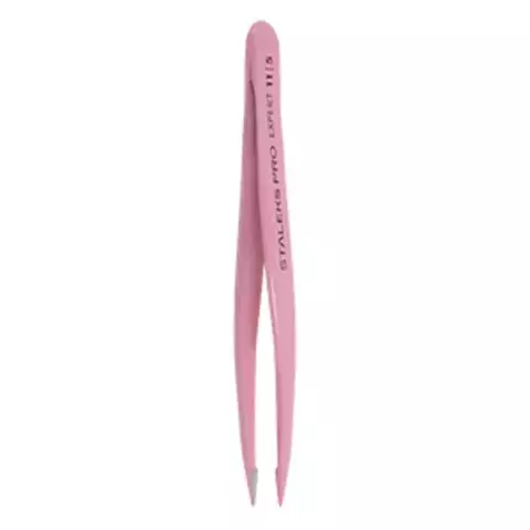PINÇA DE SOBRANCELHA STALEKS PRO - TE-11-5- ROSA - SERIE EXPERT - PONTA FINA