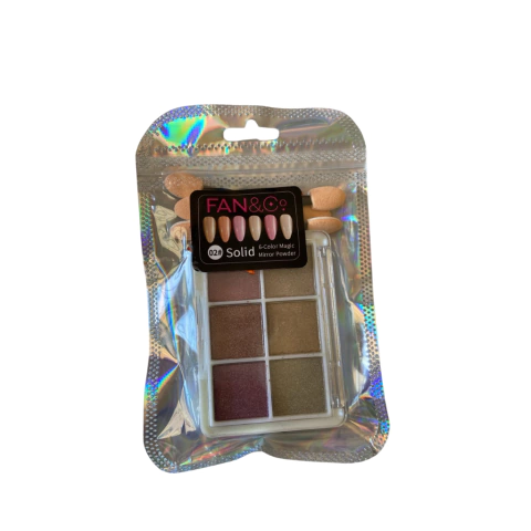 KIT 6 CORES CROMADO FAN NAILS