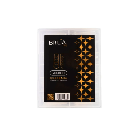 MOLDE F1 QUADRADA COM 120UN BRILIA NAILS
