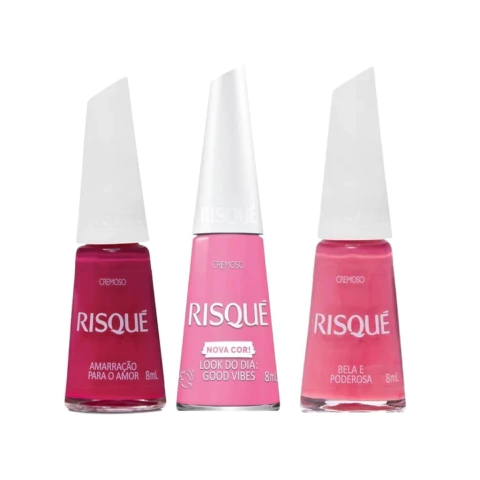Esmalte Risqué Cremoso  Rosa 8 ml