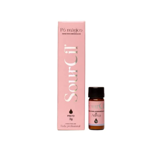 Kit Henna para Sobrancelhas Sourcil 3g Preto