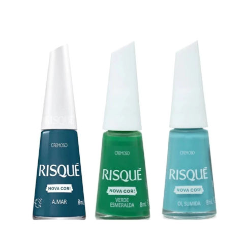 Esmalte Risqué Cremoso Verde 8 ml