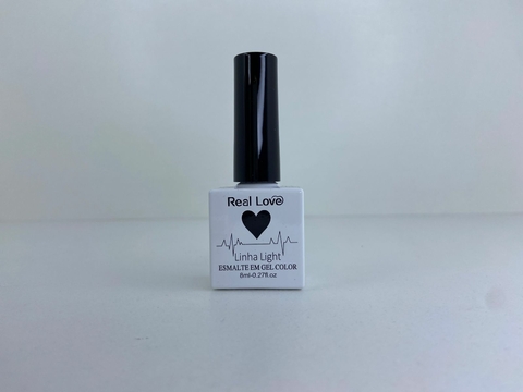 Esmalte em Gel Linha Light Real Love Preto 8ml