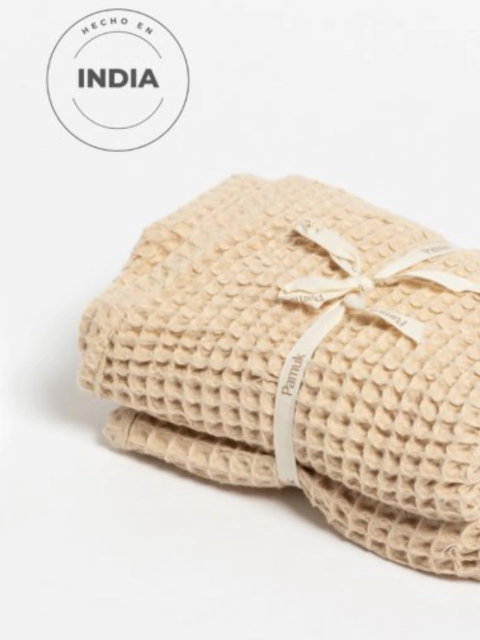 Set x 2 Toalla de Mano Waffle | Pamuk Arena - comprar online