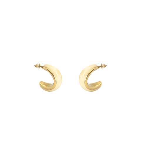 Brinco Geométrico Resina Dourado