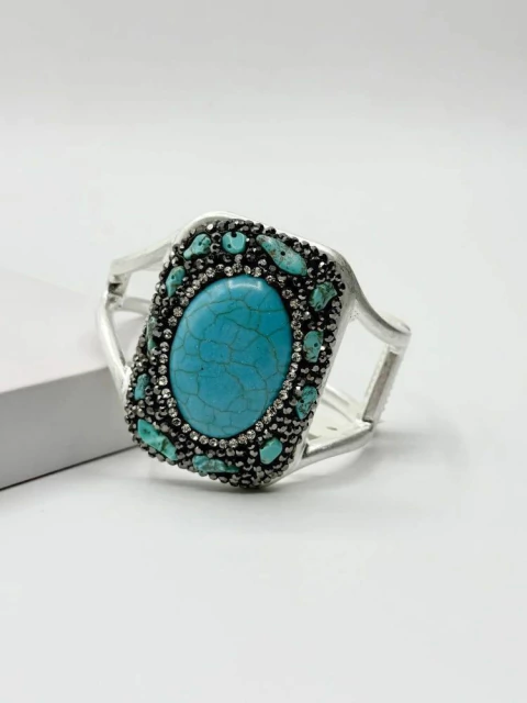 Pulseira Druza Turquesa