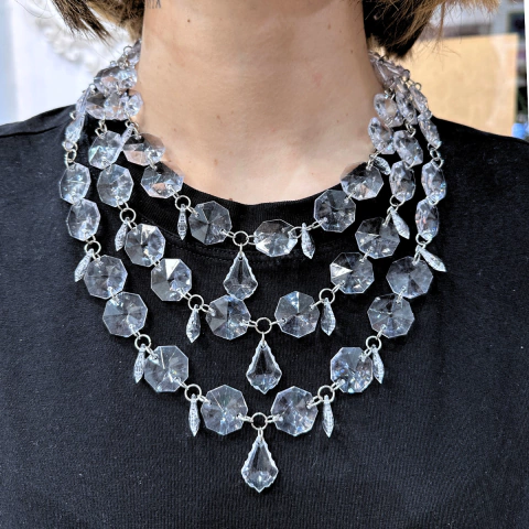 Colar de Cascata Cristal - comprar online