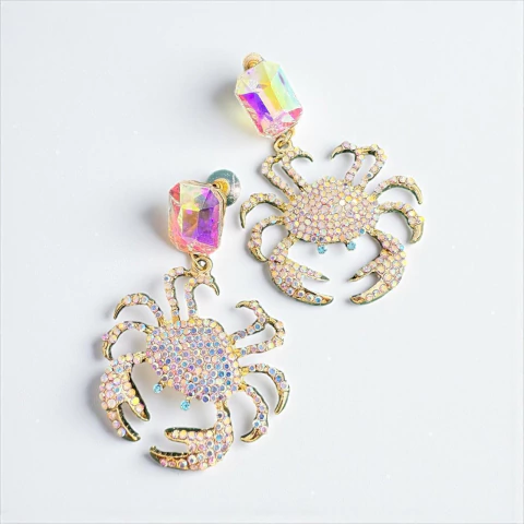 Brinco Caranguejo Strass - comprar online