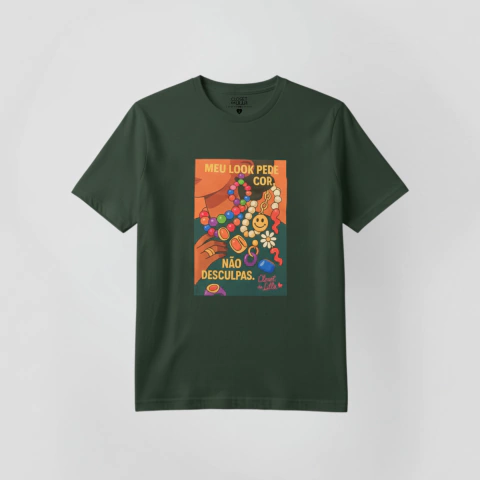 T-shirt meu Look pede Cor