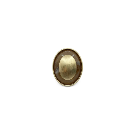 Anel Maxi Resina Metal
