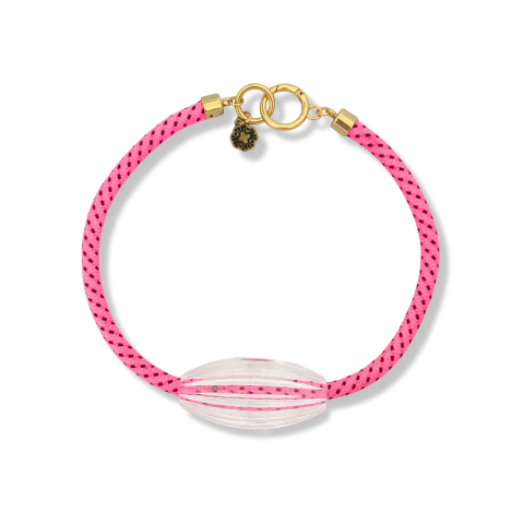 Colar corda e acrílico