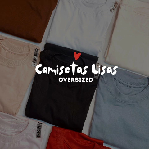 Camiseta Lisa Oversized (Sem Estampa) - comprar online